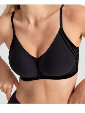 Honeylove Liftwear Silhouette Wire Free Bras Size Small LWBR0201 Black